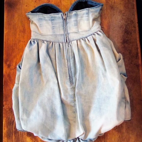 Denim Zipper Dress - Picture 3 of 3